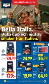 Lidl reklamblad vecka 42 Sida 14: Italiamo mördegskek €19,90, Italiamo cantuccini €39,90