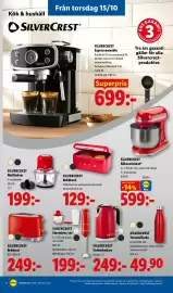 Lidl reklamblad vecka 42 Sida 23: Silvercrest Brödrost €249,00, Silvercrest Stavmixer, set €199,00
