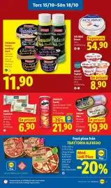 Lidl reklamblad vecka 42 Sida 29: Snacki Triumf Glass €19,90, Wasa Sandwich €6,90