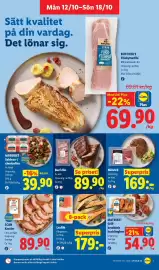 Lidl reklamblad vecka 42 Sida 4: Beef ribs €89,90, Nötstek €169,00