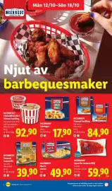 Lidl reklamblad vecka 42 Sida 9: Mcennedy mac & cheese €49,90, Mcennedy panerad kyckling €84,90