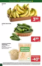 Stokrotka gazetka Strona 3: BANANY 1 kg Oferta w dniach 5-7.10 od poniedziałku do środy OGÓRKI GRUNTOWE 1 kg KAPUSTA