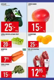 Matdax reklamblad vecka 41 Sida 11: Morötter €7,95, Avocado €25,00