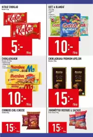 Matdax reklamblad vecka 41 Sida 18: Kitkat choklad €5,00, Marabou chokladkakor €10,00