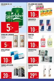 Matdax reklamblad vecka 41 Sida 19: Carlsberg organic pilsner €5,00, Papillon våtservetter €10,00