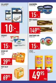 Matdax reklamblad vecka 41 Sida 8: Konstantines salladsost €10,00, Rafa rökt makrill €149,95