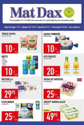 Matdax reklamblad (giltig till och med 11-10)