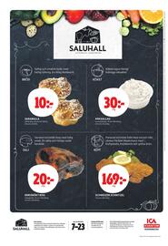 ICA Kvantum reklamblad vecka 42 Sida 8: Kött schweizer schnitzel €169,00, Deli enrisrökt bog €20,00