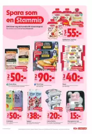 ICA Kvantum reklamblad vecka 42 Sida 3: Findus Fish & Crisp €90,00, Pärsons rökt skivor €50,00