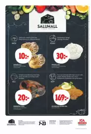 ICA Kvantum reklamblad vecka 42 Sida 8: Kött schweizer schnitzel €169,00, Deli enrisrökt bog €20,00