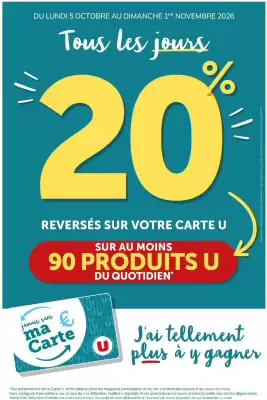 U Express | Carte U (valable jusqu'au 1-11)
