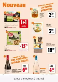 Catalogue Colruyt page 22: Poco Loco tortillas €4,59, Boni Plan't cordon-bleu €3,49