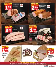 Topaz Express gazetka tydzień 41 Strona 7: Polędwica sopocka/łososiowa Pekpol €2,29, Luncheon meat / baleron Pekpol €1,99