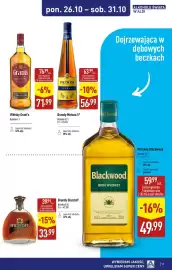 ALDI gazetka | Alkohole Strona 12: Whisky Grant's €71,99, Brandy Metaxa 5 €56,99