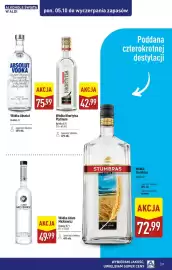 ALDI gazetka | Alkohole Strona 22: Wódka Absolut €75,99, Wódka Adam Mickiewicz €49,99