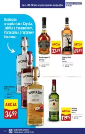 ALDI gazetka | Alkohole Strona 23: Brandy Legend 1863 3 €32,99, Whisky Black Ram €69,99