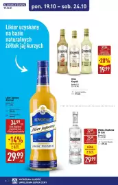 ALDI gazetka | Alkohole Strona 9: Likier jajeczny Advocaat Bastei €29,99, Likier Krupnik słony karmel €19,99
