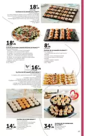 Catalogue Super U | La carte page 13: PLATEAU DE 32 CANAPÉS DE LA MER €18,95, LE PLATEAU €18,95
