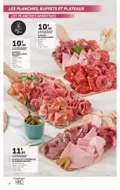Catalogue Super U | La carte page 4: PLANCHE DE CHIFFONNADE DE VIANDES FROIDES €11,90, Planche de charcuterie italie €10,90
