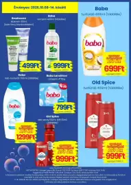 Magnetic akciós újság hét 41 Oldal 15: Bradocare kézkrém €499,00, Old Spice deodorant €999,00