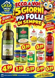 Volantino A Casa Mia Pagina 2: Polpa di pomodori Dadini €0,49, Curtiriso riso Carnaroli €0,99
