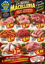 Volantino A Casa Mia Pagina 5: CASA MIA SUPERMERCATI SEMPRE CARNE FRESCA SELEZIONATA PER VOI LONZA A FETTE al kg ♡· La
