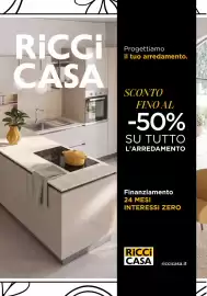 Volantino Ricci Casa Pagina 1: RiCGi CASA Progettiamo il tuo arredamento. SCONTO FINO AL -50% SU TUTTO L'ARREDAMENTO