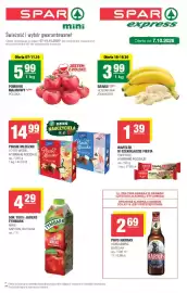 SPAR mini gazetka Strona 1: Ptasie Mleczko waniliowe E.Wedel €14,99, Sok jabłko Tymbark 100% €4,29