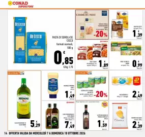 Volantino Conad Superstore Pagina 14: Buona idea Risotto Scotti €1,39, Patatine San Carlo classica €2,39