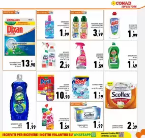 Volantino Conad Superstore Pagina 23: Detersivo lavastoviglie Pril €10,90