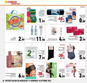 Volantino Conad Superstore Pagina 26: Guanti monouso in nitrile Samurai €3,99, Collant riposanti pompea €4,99
