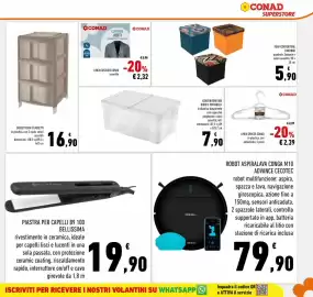 Volantino Conad Superstore Pagina 27: Robot aspiralava Conga M10 Advance Cecotec €79,90, Custodie abiti Conad €2,32