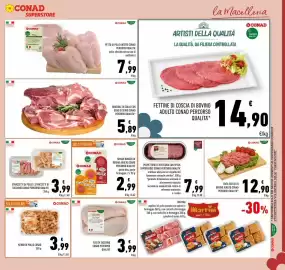 Volantino Conad Superstore Pagina 5: Fettine di coscia di bovino adulto CONAD Percorso Qualità* €14,90