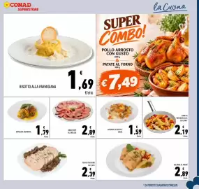 Volantino Conad Superstore Pagina 7: Lasagna salsiccia e zucca €1,59, Roast beef all'inglese €2,89