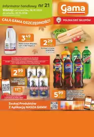 Gama gazetka Strona 12: Napój gaz. Pepsi Cola, Mirinda orange, 7Up, Mountain Dew €5,99, Mleko świeże Wiejskie €3,49