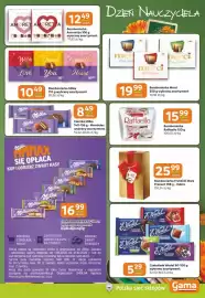 Gama gazetka Strona 5: Czekolada Wedel €5,29, Bombonierka Milka €10,49