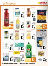 Volantino Conad Margherita Pagina 12: Filetti di alici sott'olio Conad €3,49, Mayonnaise Kraft €2,59