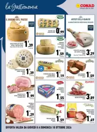 Volantino Conad Margherita Pagina 8: Bresaola IGP Rigamonti €3,89, Formaggio dolce fiorello Latterie Riunite €1,19