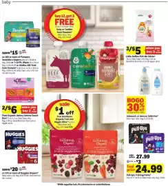 Meijer weekly ad week 41 Page 23: Pull-Ups Training Pants €24,99, True Goodness Organic Fruit and Veggie Bites €3,99