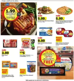 Meijer weekly ad week 41 Page 5: Oscar Mayer P3 Snacks or Lunchables €5,00, Meijer Bacon €3,99