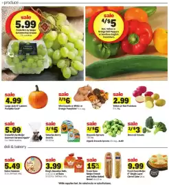 Meijer weekly ad week 41 Page 6: = produce sale 5.99 GRAPES CA FROM Frederik's by Meijer LIFORNI Autumncrisp Grapes 2 lb