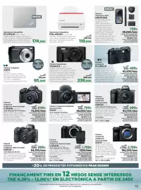 Catálogo El Corte Inglés Página 15: Polaroid - impressora fotografica €149,99, Insta360 - camera d'aventura 360 €799,00