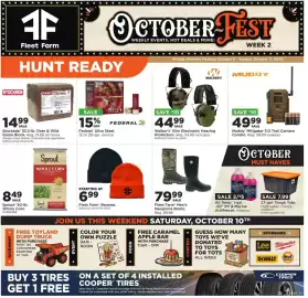 Mills Fleet Farm weekly ad week 41 Page 1: Fleet Farm Beanies €6,99, Stockade deer & wild game block €14,99