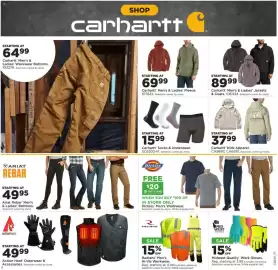 Mills Fleet Farm weekly ad week 41 Page 10: Carhartt Men's & Ladies' Jackets & Coats €89,99, Carhartt Kids Apparel €37,99