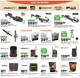 Mills Fleet Farm weekly ad week 41 Page 14: Muzzy Broadheads, Stealth Cam Browtine 20Mp Trail Camera €49,99