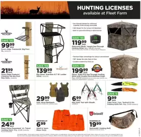 Mills Fleet Farm weekly ad week 41 Page 15: Black Sierra Equipment XL Tripod Hunting Stool €24,99