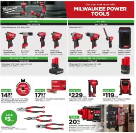 Mills Fleet Farm weekly ad week 41 Page 18: Milwaukee 2-pk. 7-1/4" 24T Thick Kerf Framing Circular Saw Blade €14,97