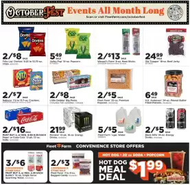 Mills Fleet Farm weekly ad week 41 Page 7: Wenzel's Farm Meat Sticks €13,00, Nabisco crackers €7,00