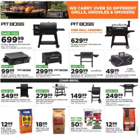 Mills Fleet Farm weekly ad week 41 Page 9: Pit Boss 2-Burner Table Top Gas Griddle with Cover €99,99