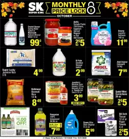 Super King Markets weekly ad Page 2: CRYSTAL GEYSER 63 SK MONTHLY PRICE LOCK ① SUPER KING OCTOBER Aiello Tomato Paste 720